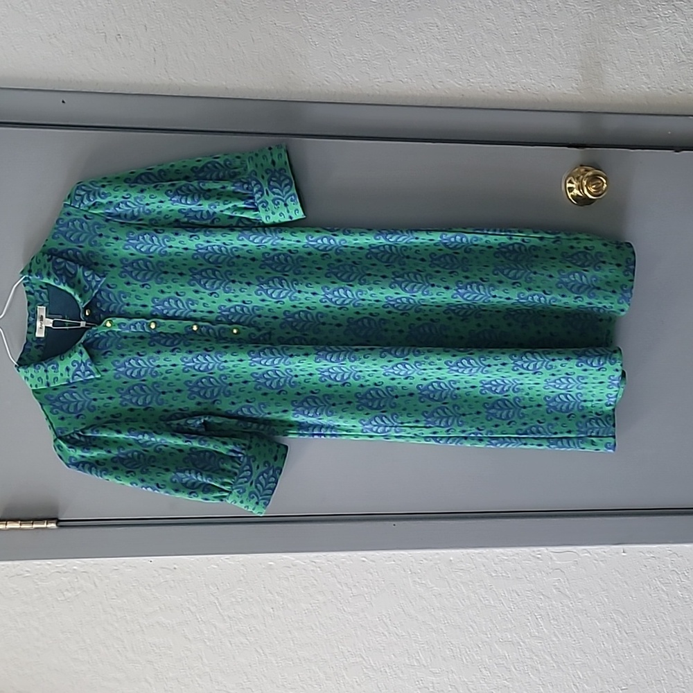 Tyler Boe Vibrant Green and Blue Knit Top